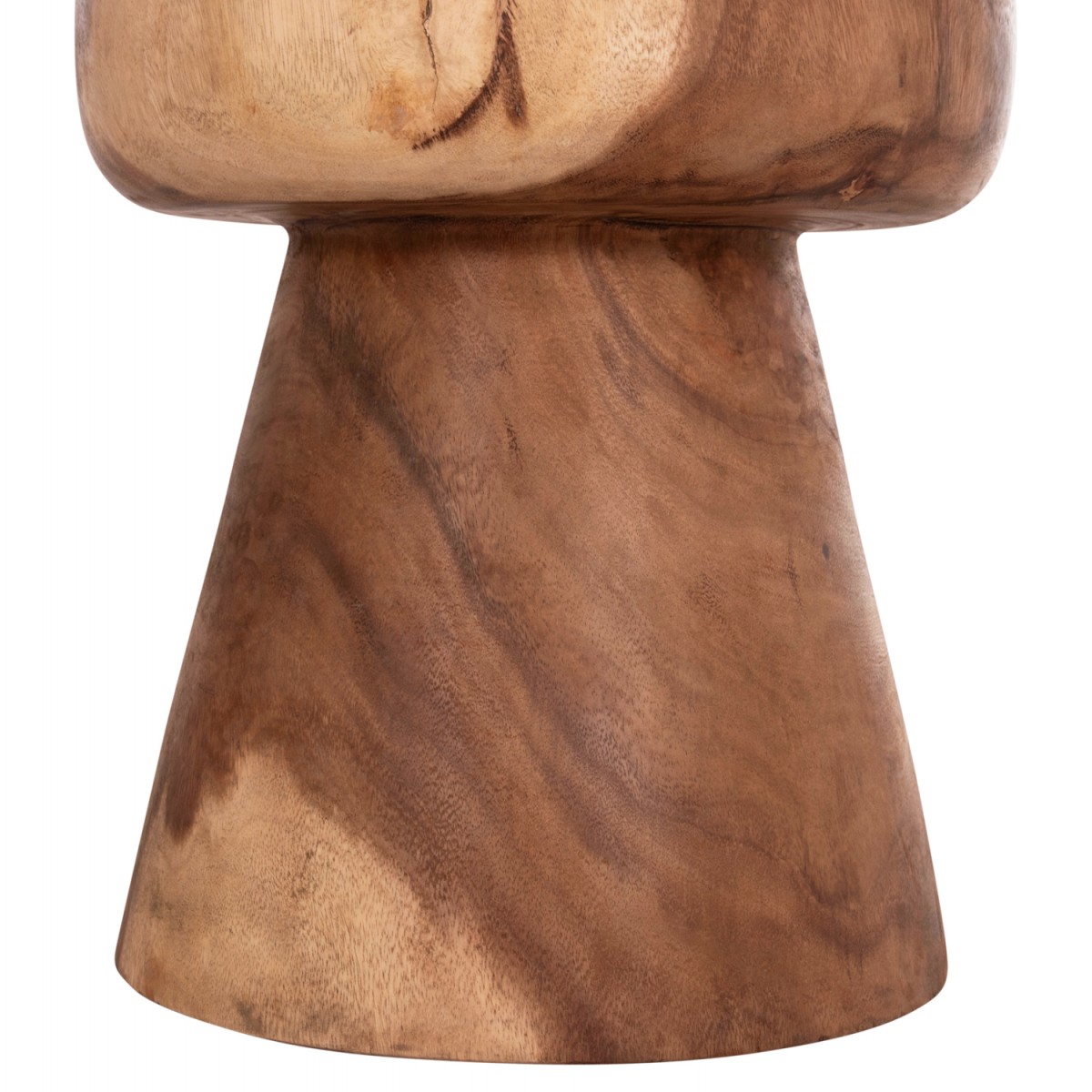 ΣΚΑΜΠΟ-ΤΡΑΠΕΖΑΚΙ ΣΤΡΟΓΓΥΛΟ CUPRE HM9793.11 ΜΑΣΙΦ ΞΥΛΟ SUAR-ΦΥΣΙΚΟ Φ40x45Υεκ.