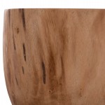 ΤΡΑΠΕΖΙ ΣΑΛΟΝΙΟΥ ΣΤΡΟΓΓΥΛΟ POMPU HM9794.11 ΜΑΣΙΦ ΞΥΛΟ SUAR ΣΕ ΦΥΣΙΚΟ Φ60x35Υεκ.