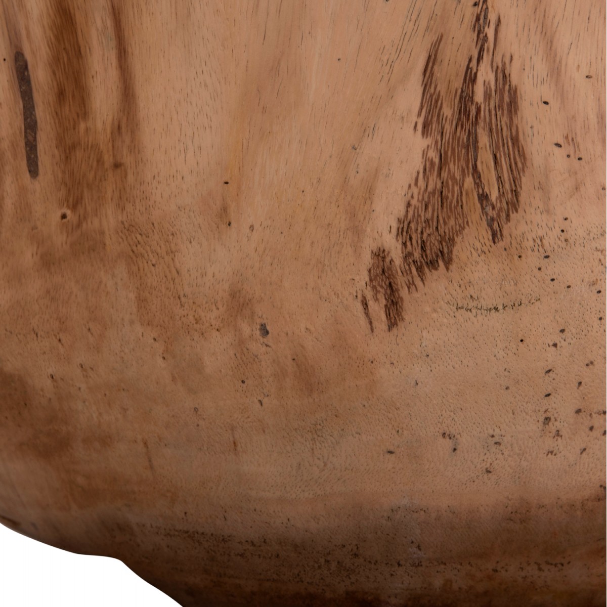 ΤΡΑΠΕΖΙ ΣΑΛΟΝΙΟΥ ΣΤΡΟΓΓΥΛΟ POMPU HM9794.11 ΜΑΣΙΦ ΞΥΛΟ SUAR ΣΕ ΦΥΣΙΚΟ Φ60x35Υεκ.