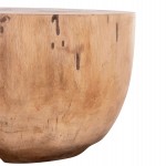 ΤΡΑΠΕΖΙ ΣΑΛΟΝΙΟΥ ΣΤΡΟΓΓΥΛΟ POMPU HM9794.11 ΜΑΣΙΦ ΞΥΛΟ SUAR ΣΕ ΦΥΣΙΚΟ Φ60x35Υεκ.