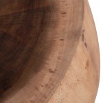 ΤΡΑΠΕΖΙ ΣΑΛΟΝΙΟΥ ΣΤΡΟΓΓΥΛΟ POMPU HM9794.11 ΜΑΣΙΦ ΞΥΛΟ SUAR ΣΕ ΦΥΣΙΚΟ Φ60x35Υεκ.