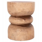 ΣΚΑΜΠΟ/ΤΡΑΠΕΖΑΚΙ ΣΤΡΟΓΓΥΛΟ BELLO HM9900.11 ΞΥΛΟ SUAR--ΦΥΣΙΚΟ Φ35x46Υεκ.