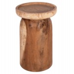 ΤΡΑΠΕΖΙ ΒΟΗΘΗΤΙΚΟ LOKI HM9899.11 ΜΑΣΙΦ ΞΥΛΟ SUAR ΣΕ ΦΥΣΙΚΟ Φ30x50Υεκ.