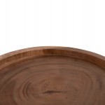 ΤΡΑΠΕΖΙ ΒΟΗΘΗΤΙΚΟ LOKI HM9899.11 ΜΑΣΙΦ ΞΥΛΟ SUAR ΣΕ ΦΥΣΙΚΟ Φ30x50Υεκ.