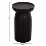 ΤΡΑΠΕΖΙ ΒΟΗΘΗΤΙΚΟ LOKI HM9899.12 ΜΑΣΙΦ ΞΥΛΟ SUAR ΣΕ ΜΑΥΡΟ Φ30x50Υεκ.