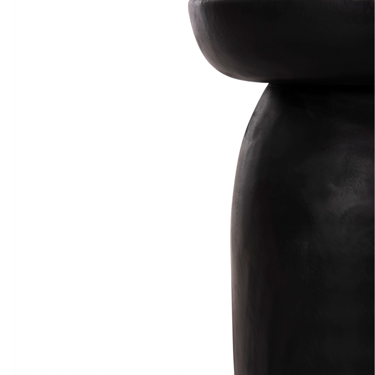 ΤΡΑΠΕΖΙ ΒΟΗΘΗΤΙΚΟ LOKI HM9899.12 ΜΑΣΙΦ ΞΥΛΟ SUAR ΣΕ ΜΑΥΡΟ Φ30x50Υεκ.