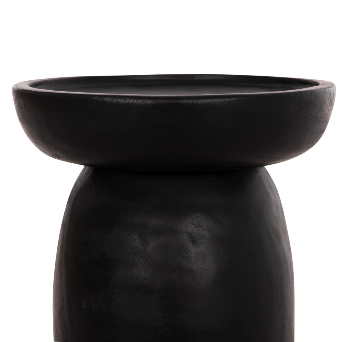 ΤΡΑΠΕΖΙ ΒΟΗΘΗΤΙΚΟ LOKI HM9899.12 ΜΑΣΙΦ ΞΥΛΟ SUAR ΣΕ ΜΑΥΡΟ Φ30x50Υεκ.