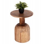 ΒΟΗΘΗΤΙΚΟ ΤΡΑΠΕΖΑΚΙ PUMBE HM9891.11 ΞΥΛΟ SUAR ΣΕ ΦΥΣΙΚΟ ΧΡΩΜΑ Φ40x50Υεκ