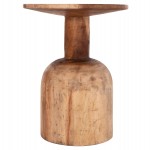 ΒΟΗΘΗΤΙΚΟ ΤΡΑΠΕΖΑΚΙ PUMBE HM9891.11 ΞΥΛΟ SUAR ΣΕ ΦΥΣΙΚΟ ΧΡΩΜΑ Φ40x50Υεκ