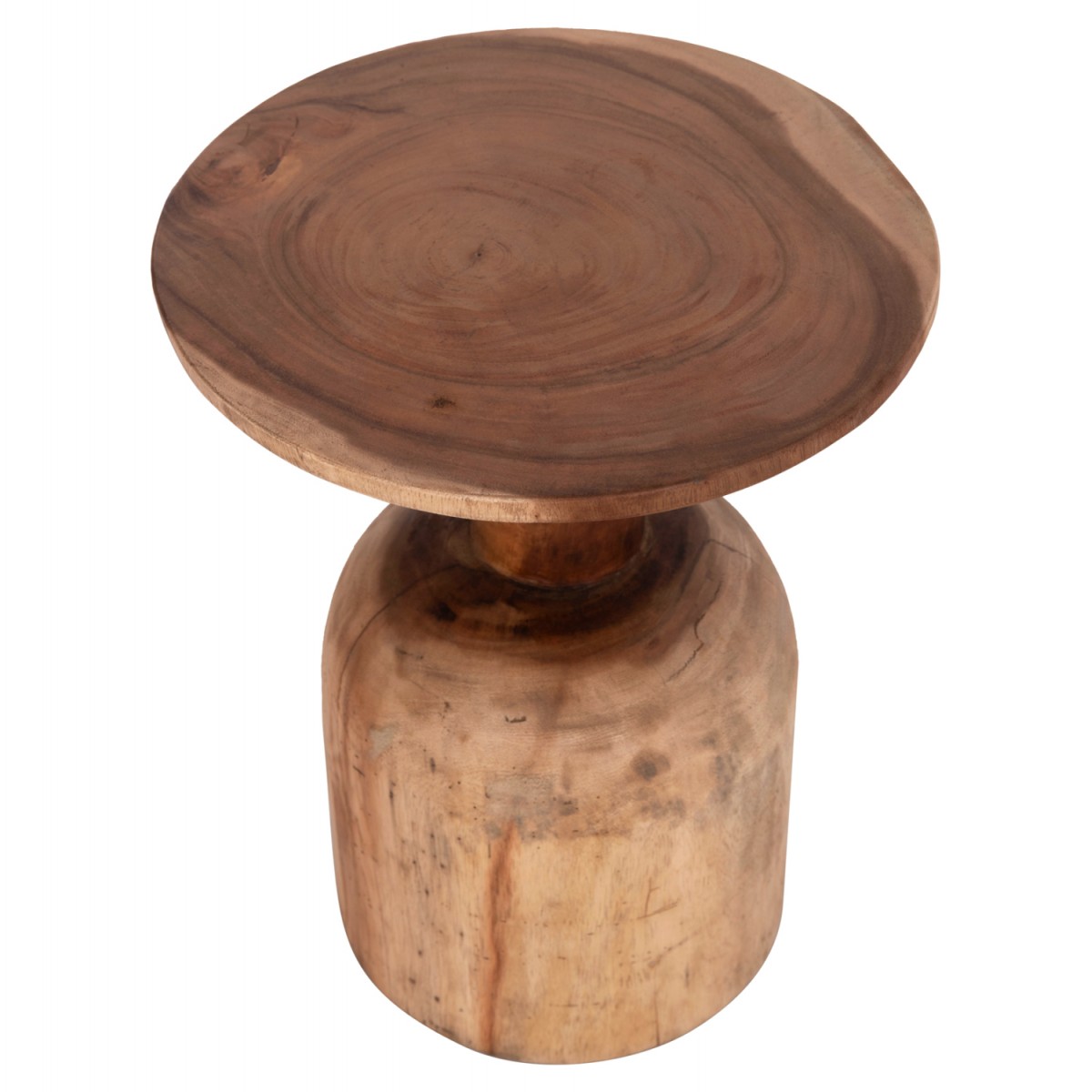 ΒΟΗΘΗΤΙΚΟ ΤΡΑΠΕΖΑΚΙ PUMBE HM9891.11 ΞΥΛΟ SUAR ΣΕ ΦΥΣΙΚΟ ΧΡΩΜΑ Φ40x50Υεκ