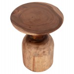 ΒΟΗΘΗΤΙΚΟ ΤΡΑΠΕΖΑΚΙ PUMBE HM9891.11 ΞΥΛΟ SUAR ΣΕ ΦΥΣΙΚΟ ΧΡΩΜΑ Φ40x50Υεκ