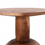 ΒΟΗΘΗΤΙΚΟ ΤΡΑΠΕΖΑΚΙ PUMBE HM9891.11 ΞΥΛΟ SUAR ΣΕ ΦΥΣΙΚΟ ΧΡΩΜΑ Φ40x50Υεκ