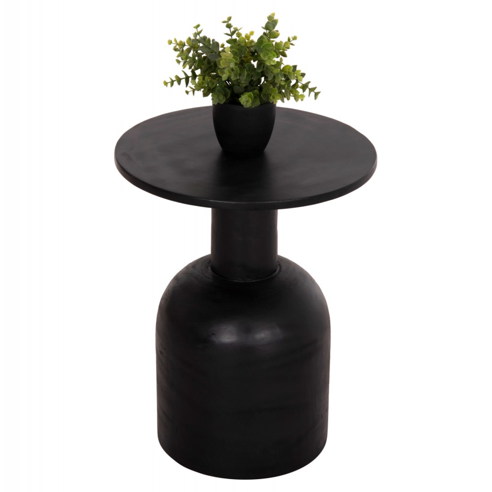 ΒΟΗΘΗΤΙΚΟ ΤΡΑΠΕΖΑΚΙ PUMBE HM9891.12 ΞΥΛΟ SUAR ΣΕ ΜΑΥΡΟ ΧΡΩΜΑ Φ40x50Υεκ