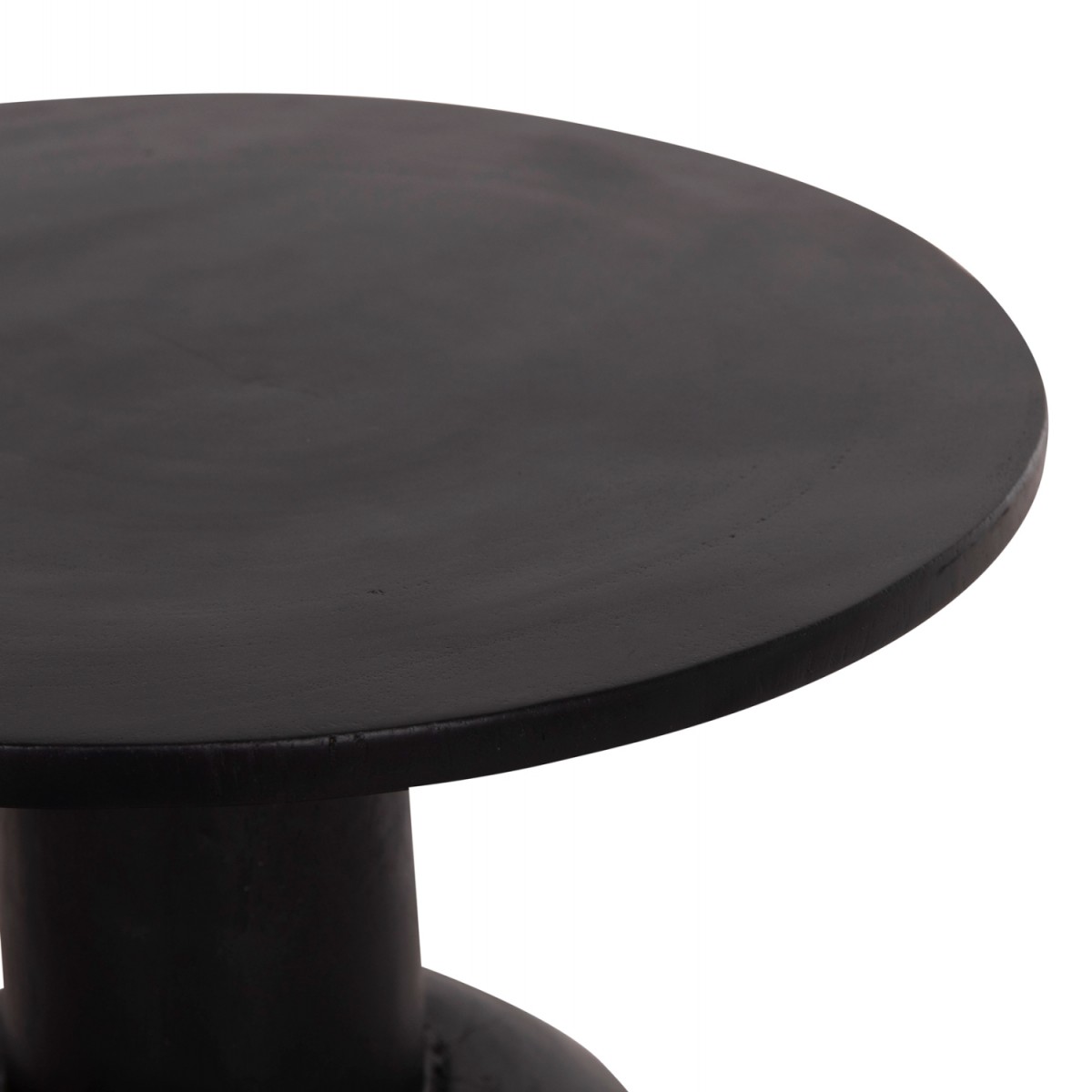 ΒΟΗΘΗΤΙΚΟ ΤΡΑΠΕΖΑΚΙ PUMBE HM9891.12 ΞΥΛΟ SUAR ΣΕ ΜΑΥΡΟ ΧΡΩΜΑ Φ40x50Υεκ