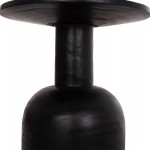 ΒΟΗΘΗΤΙΚΟ ΤΡΑΠΕΖΑΚΙ PUMBE HM9891.12 ΞΥΛΟ SUAR ΣΕ ΜΑΥΡΟ ΧΡΩΜΑ Φ40x50Υεκ