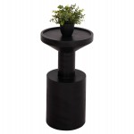 ΤΡΑΠΕΖΙ ΒΟΗΘΗΤΙΚΟ BERMAL HM9889.12 ΜΑΣΙΦ ΞΥΛΟ SUAR ΣΕ ΜΑΥΡΟ Φ35x65Υεκ.