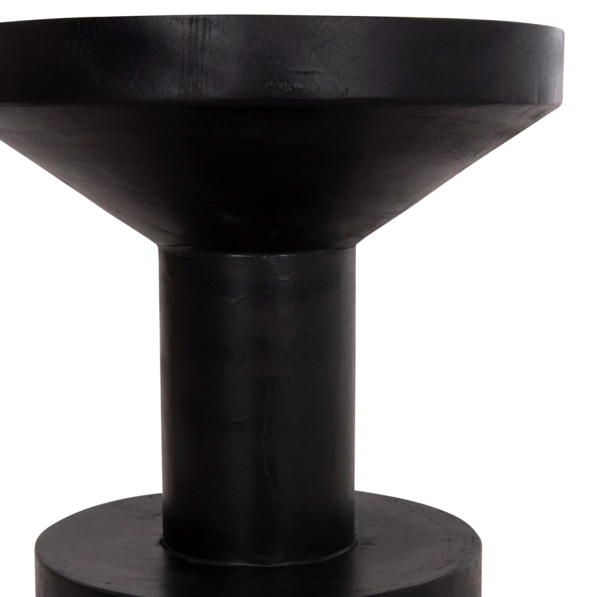 ΤΡΑΠΕΖΙ ΒΟΗΘΗΤΙΚΟ BERMAL HM9889.12 ΜΑΣΙΦ ΞΥΛΟ SUAR ΣΕ ΜΑΥΡΟ Φ35x65Υεκ.