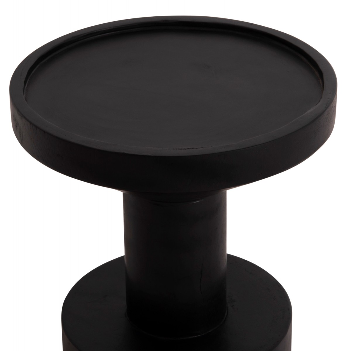 ΤΡΑΠΕΖΙ ΒΟΗΘΗΤΙΚΟ BERMAL HM9889.12 ΜΑΣΙΦ ΞΥΛΟ SUAR ΣΕ ΜΑΥΡΟ Φ35x65Υεκ.