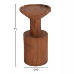 ΤΡΑΠΕΖΙ ΒΟΗΘΗΤΙΚΟ BERMAL HM9889.11 ΜΑΣΙΦ ΞΥΛΟ SUAR ΣΕ ΦΥΣΙΚΟ Φ35x65Υεκ.