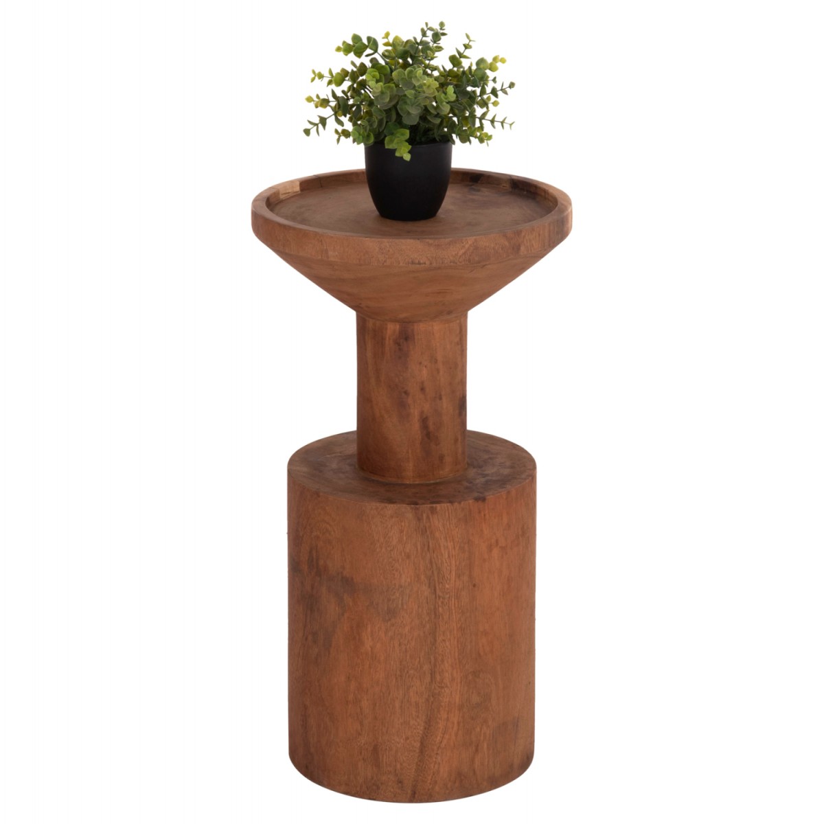 ΤΡΑΠΕΖΙ ΒΟΗΘΗΤΙΚΟ BERMAL HM9889.11 ΜΑΣΙΦ ΞΥΛΟ SUAR ΣΕ ΦΥΣΙΚΟ Φ35x65Υεκ.