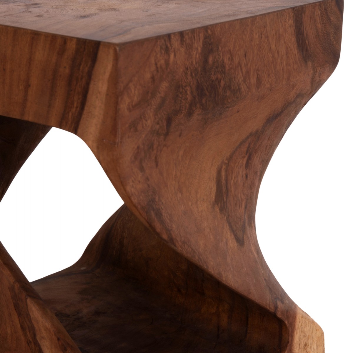 ΣΚΑΜΠΟ GEBO HM9754.21 ΤΕΤΡΑΓΩΝΟ--ΞΥΛΟ SUAR ΣΕ ΣΚΟΥΡΟ ΦΥΣΙΚΟ 35x35x45Yεκ.