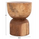 ΣΚΑΜΠΟ ΚΥΛΙΝΔΡΙΚΟ FEBRYN HM18234.11 ΜΑΣΙΦ ΞΥΛΟ SUAR ΦΥΣΙΚΟ Φ35x45Υεκ.