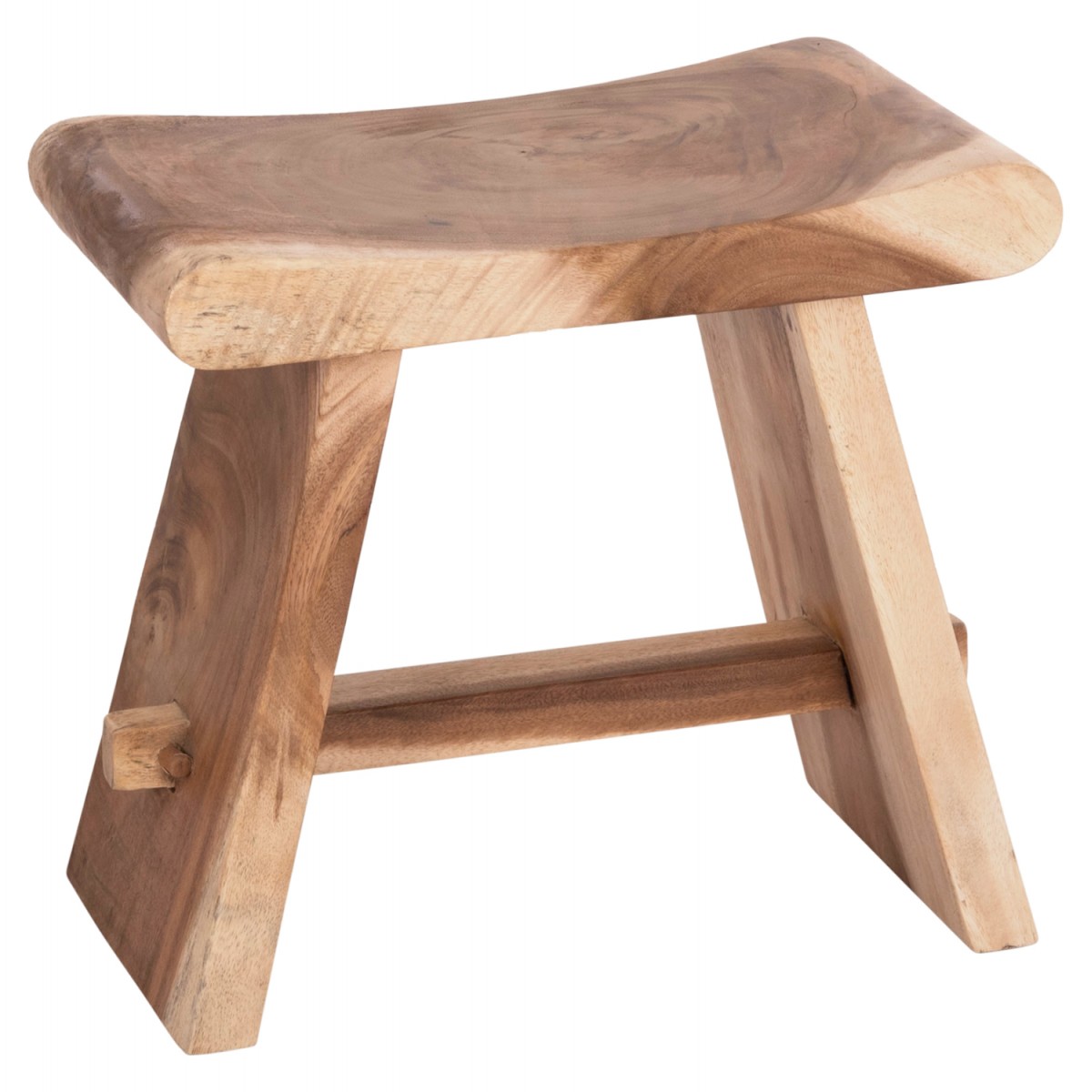 ΒΟΗΘΗΤΙΚΟ ΣΚΑΜΠΟ SADEL HM18294 ΞΥΛΟ SUAR--ΦΥΣΙΚΟ 50x30x45Υεκ.