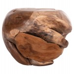 ΒΟΗΘΗΤΙΚΟ ΤΡΑΠΕΖΙ LOGGY HM18295 ΞΥΛΟ TEAK--ΦΥΣΙΚΟ 50x50x50Υεκ.