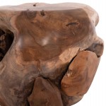 ΒΟΗΘΗΤΙΚΟ ΤΡΑΠΕΖΙ LOGGY HM18295 ΞΥΛΟ TEAK--ΦΥΣΙΚΟ 50x50x50Υεκ.