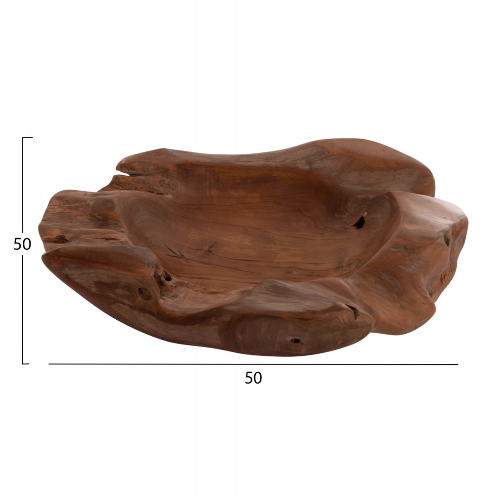 ΕΠΙΤΡΑΠΕΖΙΟ ΔΙΑΚΟΣΜΗΤΙΚΟ ΜΠΟΛ NOKI HM18296 ΞΥΛΟ ΤΕΑΚ--ΦΥΣΙΚΟ 50x46x10Yεκ