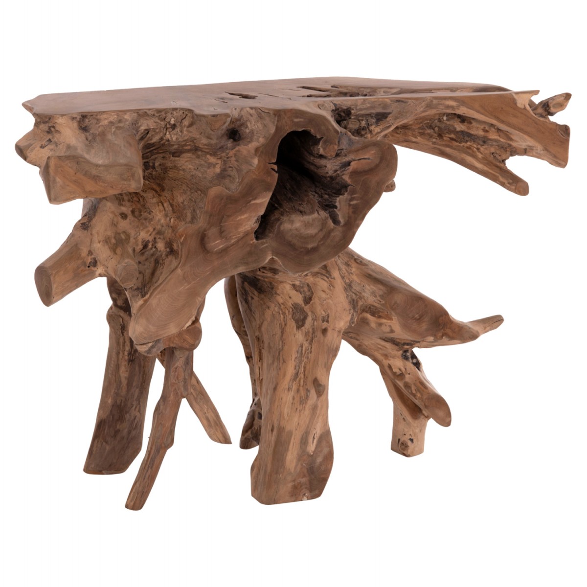 ΚΟΝΣΟΛΑ GRIMAL HM18298 ΞΥΛΟ ΤΕΑΚ (ΡΙΖΑ)--ΦΥΣΙΚΟ 125x46x80Υεκ.