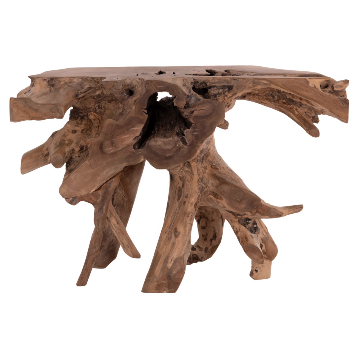 ΚΟΝΣΟΛΑ GRIMAL HM18298 ΞΥΛΟ ΤΕΑΚ (ΡΙΖΑ)--ΦΥΣΙΚΟ 125x46x80Υεκ.