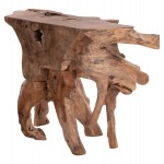 ΚΟΝΣΟΛΑ GRIMAL HM18298 ΞΥΛΟ ΤΕΑΚ (ΡΙΖΑ)--ΦΥΣΙΚΟ 125x46x80Υεκ.