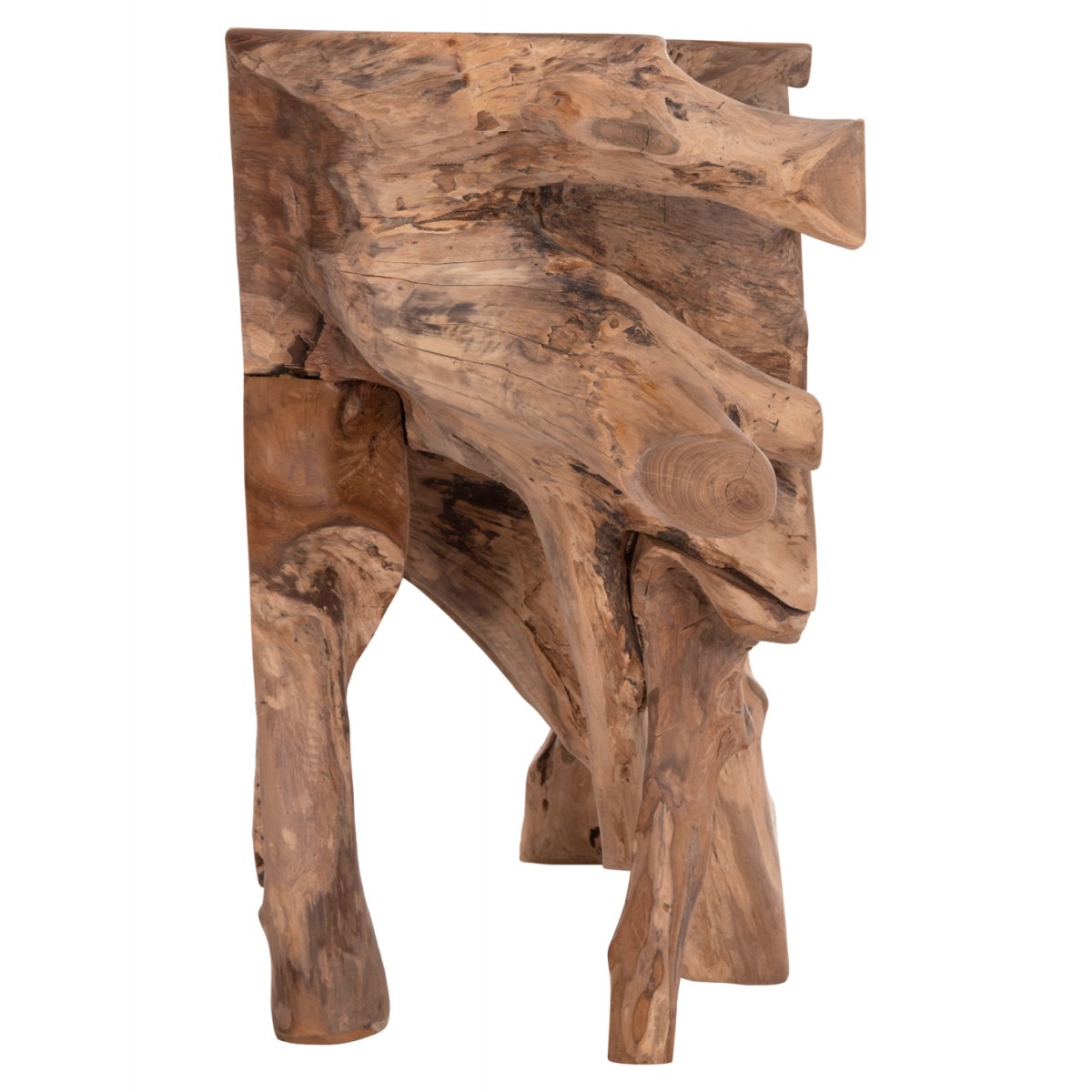 ΚΟΝΣΟΛΑ GRIMAL HM18298 ΞΥΛΟ ΤΕΑΚ (ΡΙΖΑ)--ΦΥΣΙΚΟ 125x46x80Υεκ.