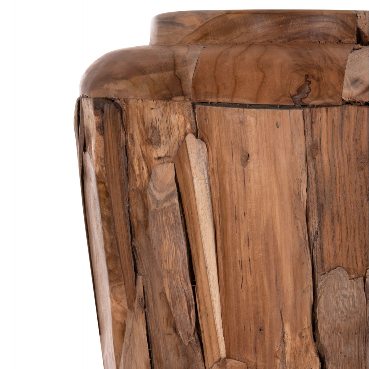 ΔΙΑΚΟΣΜΗΤΙΚΟ ΒΑΖΟ ΔΑΠΕΔΟΥ ZEMLI HM18299 ΚΟΜΜΑΤΙΑ ΑΝΑΚΥΚΛ. TEAK ΦΥΣΙΚΟ Φ43x152Υεκ.