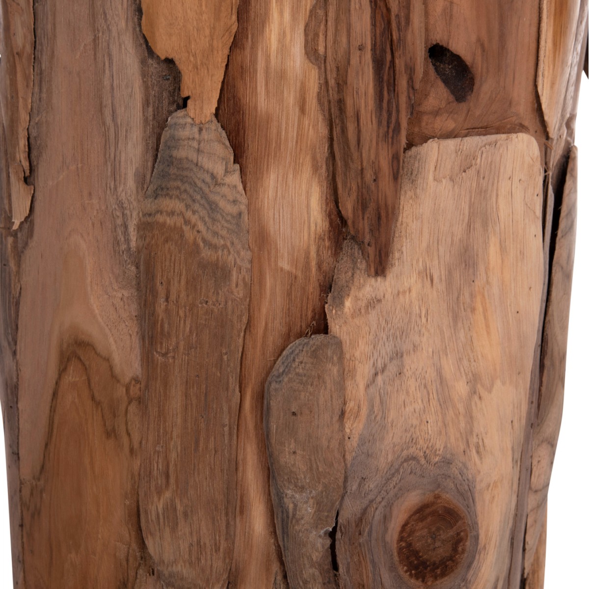 ΔΙΑΚΟΣΜΗΤΙΚΟ ΒΑΖΟ ΔΑΠΕΔΟΥ ZEMLI HM18299 ΚΟΜΜΑΤΙΑ ΑΝΑΚΥΚΛ. TEAK ΦΥΣΙΚΟ Φ43x152Υεκ.