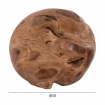 ΔΙΑΚΟΣΜΗΤΙΚΟ ΔΑΠΕΔΟΥ CLEMOR (S) HM18300 ΑΚΑΝΟΝΙΣΤΗ ΣΦΑΙΡΑ-ΞΥΛΟ ΤΕΑΚ--ΦΥΣΙΚΟ Φ30εκ.