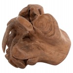 ΔΙΑΚΟΣΜΗΤΙΚΟ ΔΑΠΕΔΟΥ CLEMOR (L) HM18302 ΑΚΑΝΟΝΙΣΤΗ ΣΦΑΙΡΑ-ΞΥΛΟ ΤΕΑΚ--ΦΥΣΙΚΟ Φ50εκ.