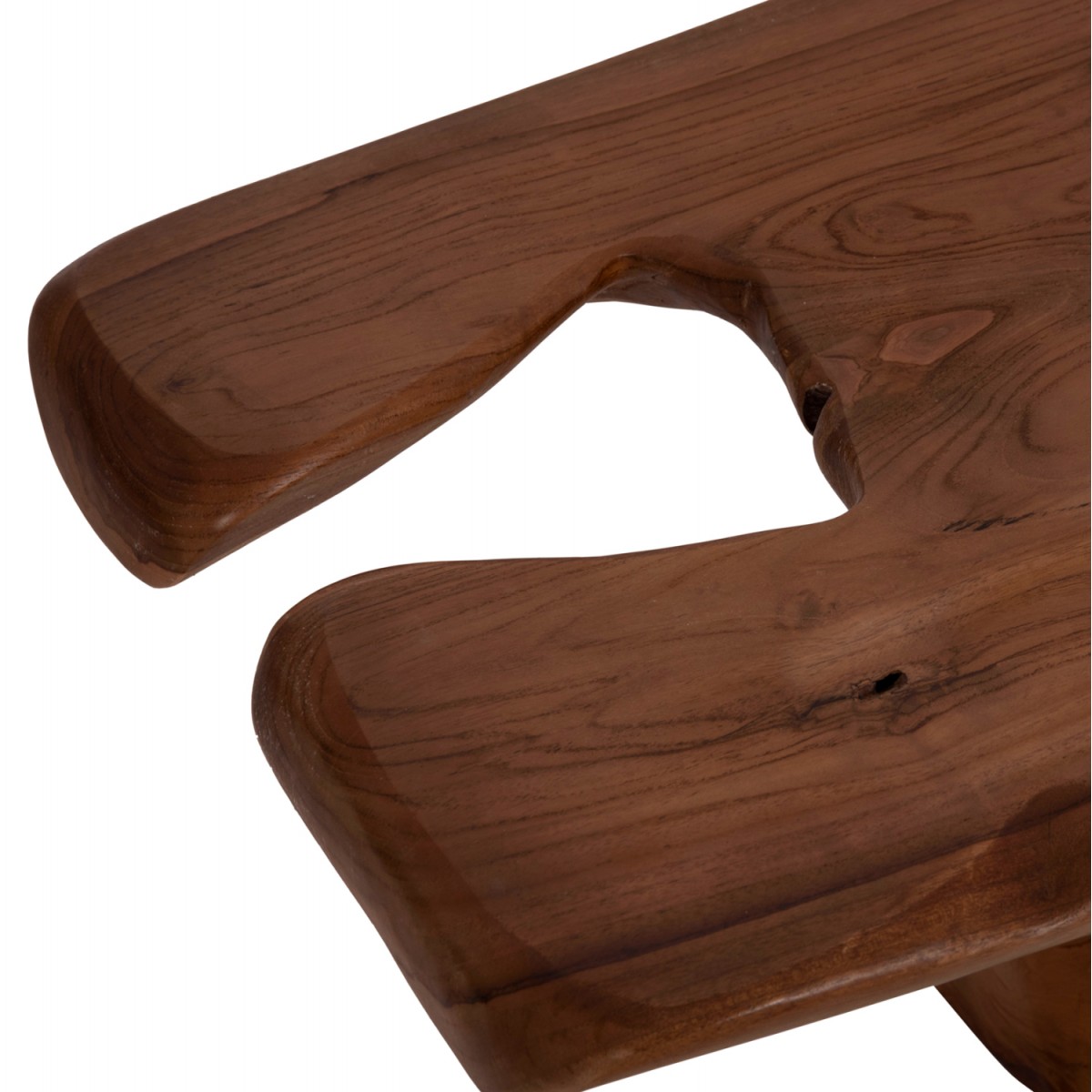 ΤΡΑΠΕΖΙ ΣΑΛΟΝΙΟΥ ANGELICA HM18303 ΞΥΛΟ TEAK--ΣΚΟΥΡΟ ΚΑΦΕ 156x94x49Υεκ.