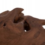 ΤΡΑΠΕΖΙ ΣΑΛΟΝΙΟΥ ANGELICA HM18303 ΞΥΛΟ TEAK--ΣΚΟΥΡΟ ΚΑΦΕ 156x94x49Υεκ.