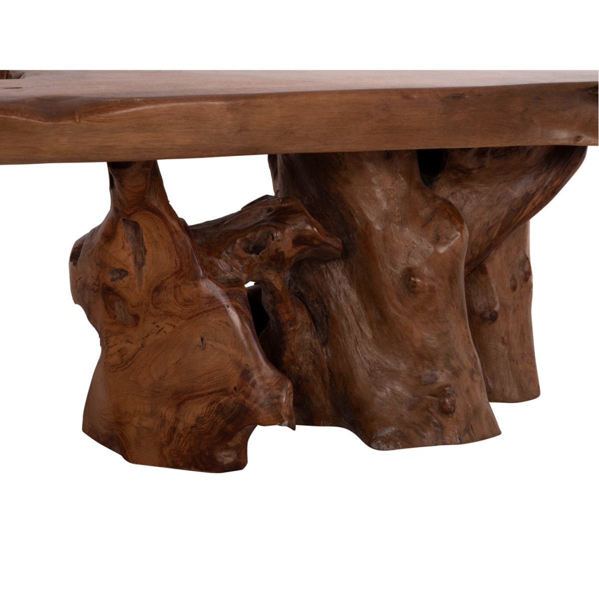 ΤΡΑΠΕΖΙ ΣΑΛΟΝΙΟΥ ANGELICA HM18303 ΞΥΛΟ TEAK--ΣΚΟΥΡΟ ΚΑΦΕ 156x94x49Υεκ.