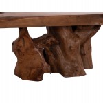 ΤΡΑΠΕΖΙ ΣΑΛΟΝΙΟΥ ANGELICA HM18303 ΞΥΛΟ TEAK--ΣΚΟΥΡΟ ΚΑΦΕ 156x94x49Υεκ.