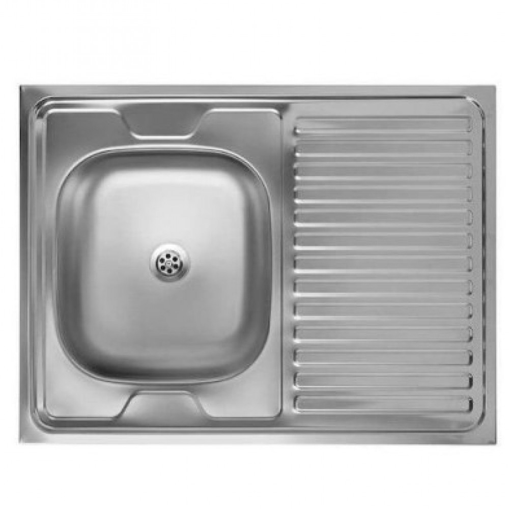 ΝΕΡΟΧΥΤΗΣ ΚΟΥΖΙΝΑΣ ΑΝΟΞΕΙΔΩΤΟΣ ΑΣΗΜΙ INOX 80x60x16.5 HM18319