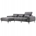 ΚΑΝΑΠΕΣ ΑΡΙΣΤΕΡΗ ΓΩΝΙΑ DIVYA HM3267.12L ΓΚΡΙ ΥΦΑΣΜΑ 264x175x99Υεκ.