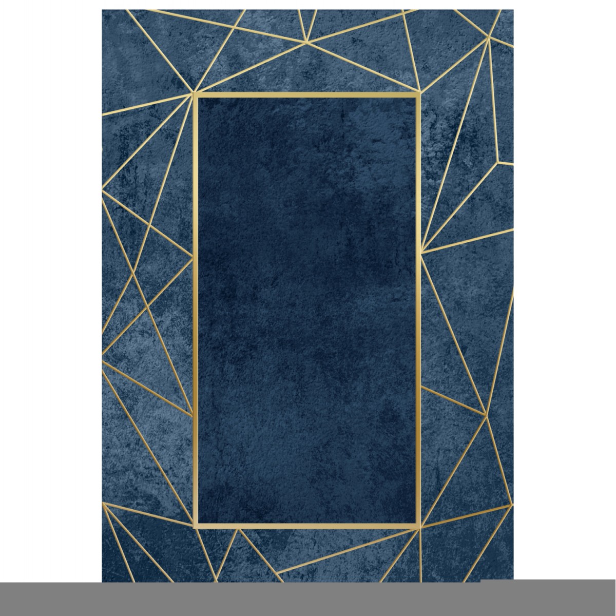 ΧΑΛΙ ΣΑΛΟΝΙΟΥ ΜΕ ΚΡΟΣΙΑ JOSIANE ΜΠΛΕ-ΧΡΥΣΟ HM7676.28 80X150εκ.