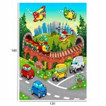 ΠΑΙΔΙΚΟ ΧΑΛΙ ΜΕ ΚΡΟΣΙΑ HM7679.13 ΠΟΛΥΧΡΩΜΟ 120Χ180 εκ.