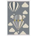 ΠΑΙΔΙΚΟ ΧΑΛΙ ΜΕ ΚΡΟΣΙΑ ΣΕΙΡΑ KIDDER HM7678.23 ΑΕΡΟΣΤΑΤΑ ΜΠΛE 80Χ150 εκ.