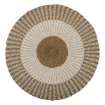 ΧΑΛΙ ΣΤΡΟΓΓΥΛΟ KIRKI HM7842 ΑΠΟ ΦΥΣΙΚΕΣ ΙΝΕΣ SEAGRASS ΛΕΥΚΟ-ΦΥΣΙΚΟ Φ150εκ.