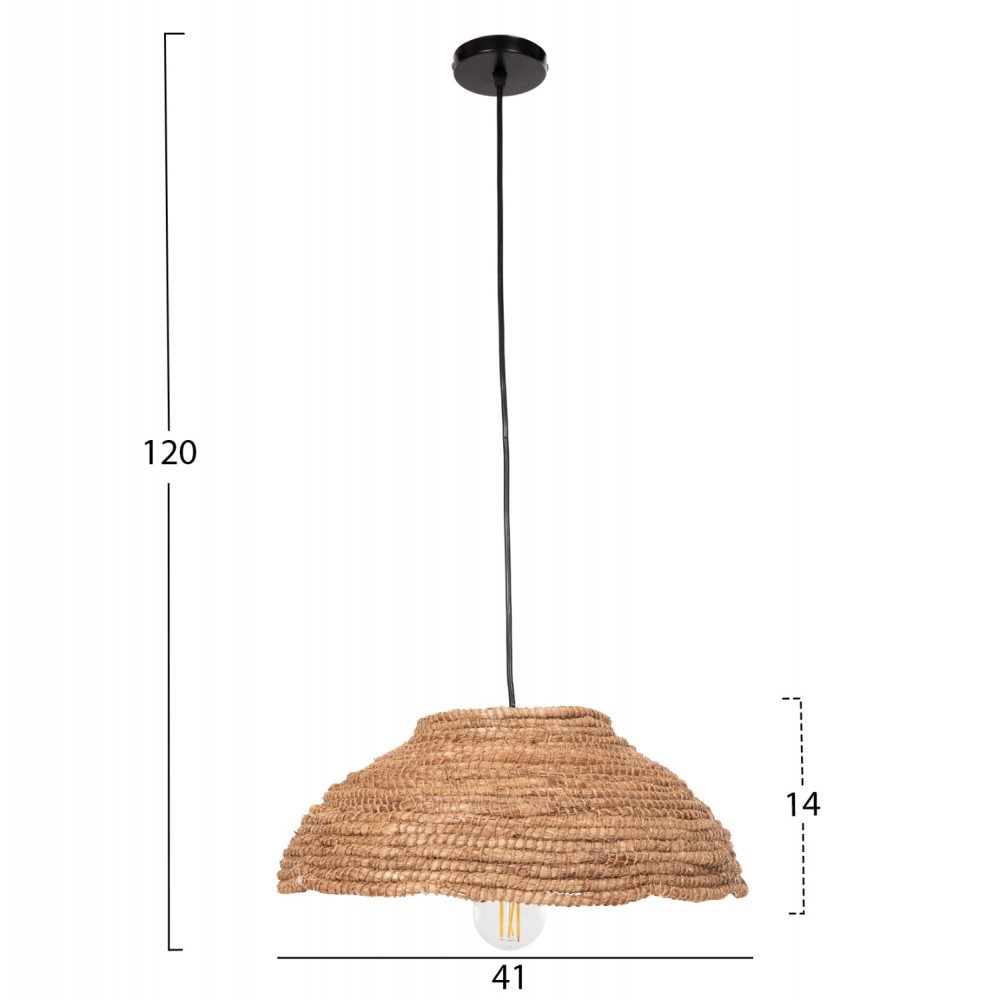 ΦΩΤΙΣΤΙΚΟ ΟΡΟΦΗΣ ΑΠΟ ΙΝΕΣ ΚΑΝΝΑΒΗΣ ΜΑΝΙΛΑΣ ΣΕ ΦΥΣΙΚΟ Φ41x14-120Yεκ. HM7784