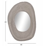 ΚΑΘΡΕΠΤΗΣ ΤΟΙΧΟΥ RIFFE HM4695.03 FIBER CEMENT ΓΚΡΙ 60x13x85Υεκ.